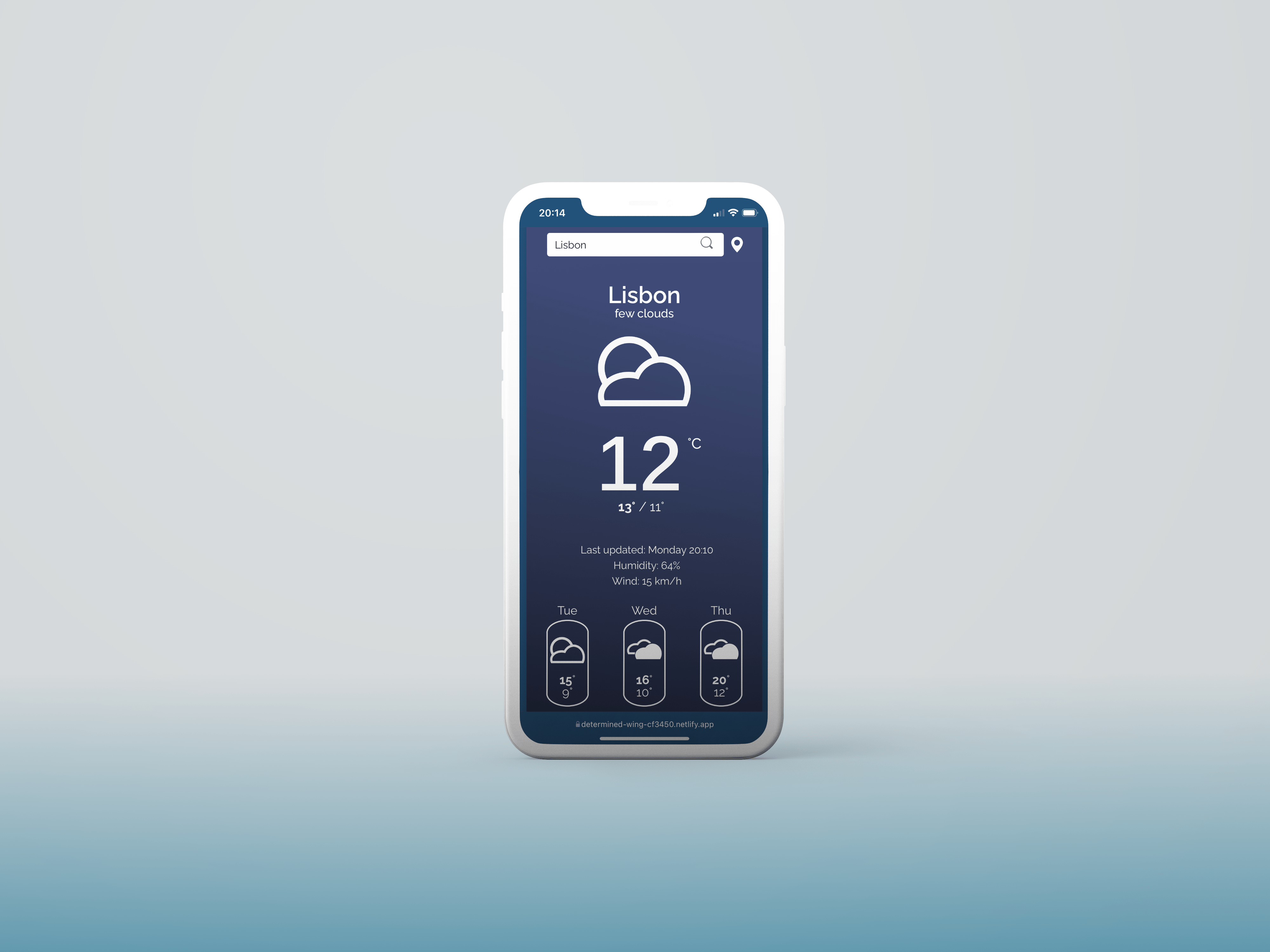 Hero image of weather app